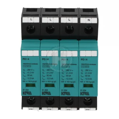 Přepěťová ochrana AC T1+T2 Kiwa 81.004 4P 280V/12,5kA