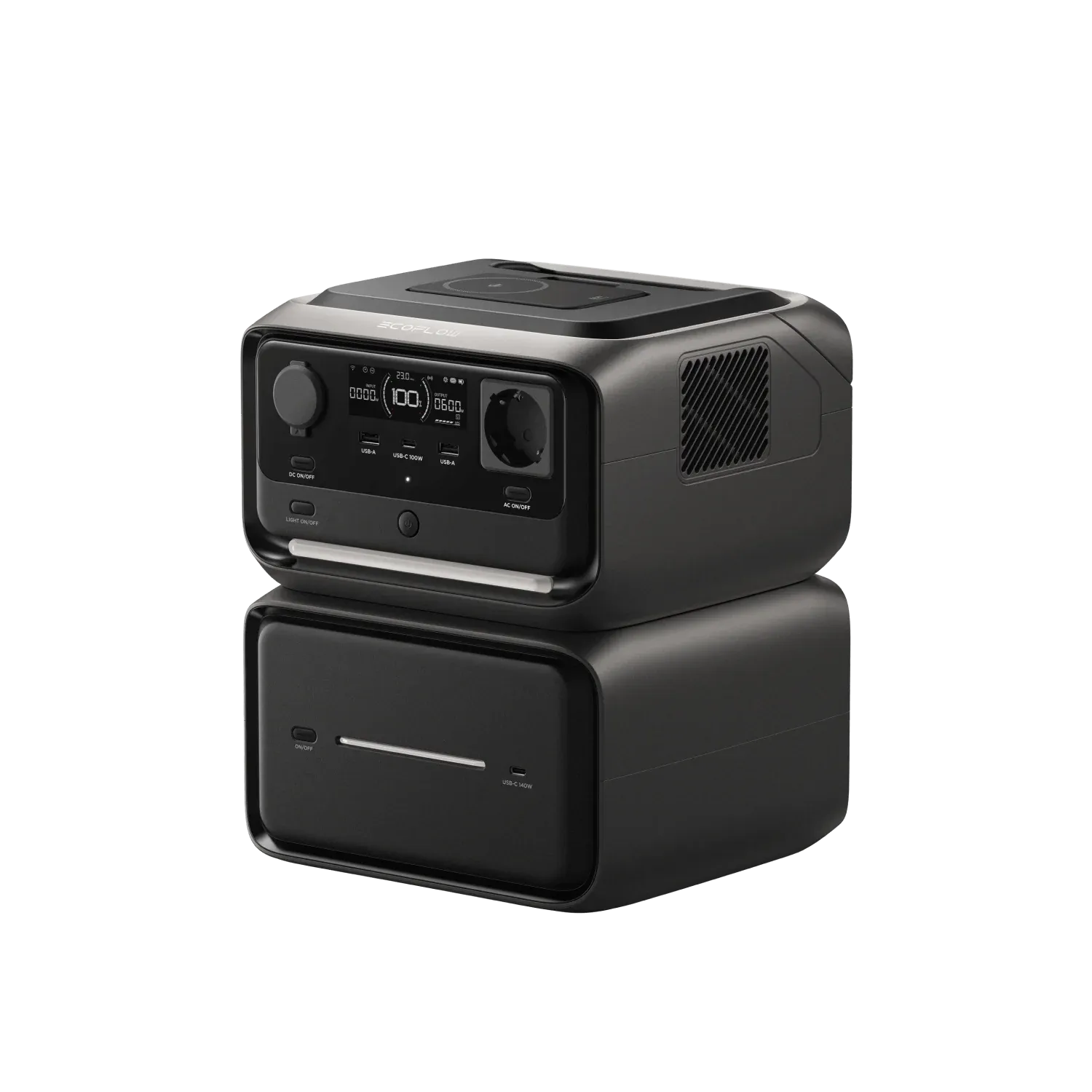 EcoFlow RIVER 3 Max Plus Wireless - 858 Wh přenosná elektrárna + powerbanka RAPID 5000