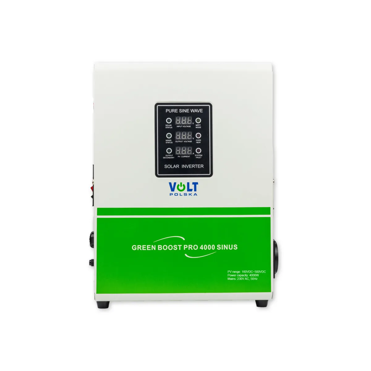 Solární regulátor VOLT Green Boost Pro 4000 Sinus BYPASS pro ohřev vody (160–500 V DC)